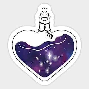 Virgo ~ Constellation in a jar ~ Potion Bottle Sticker